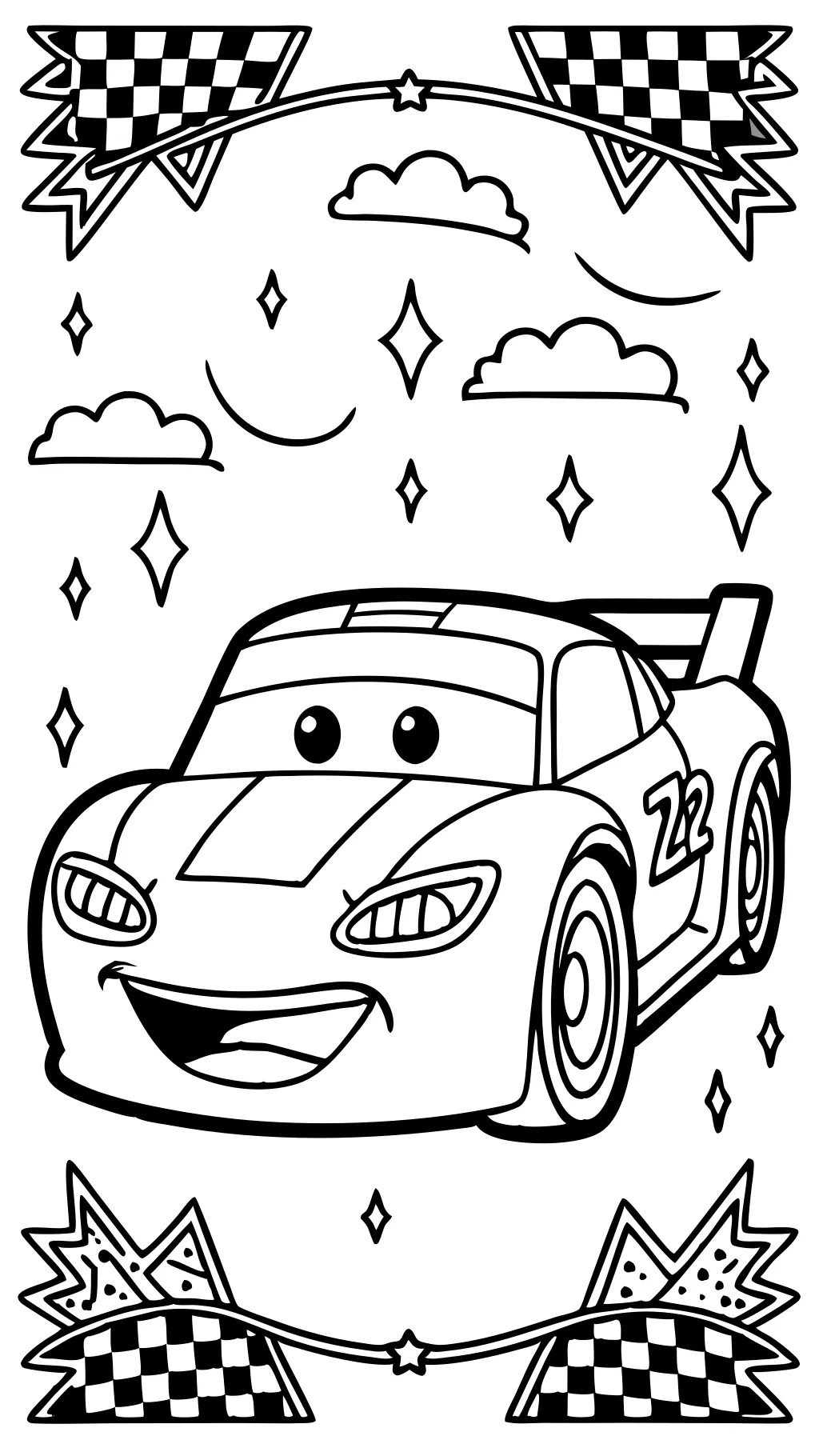 mcqueen coloring page